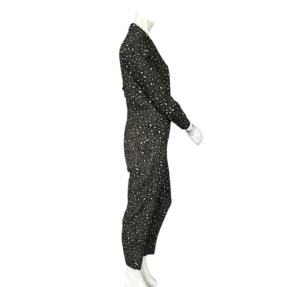 Boden Army Green Black & Pink Leopard Print Tillie Boiler Jumpsuit Size 6 Petite - Picture 6 of 9